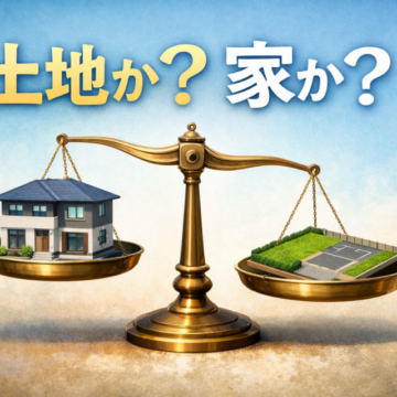 土地にお金をかけるか、家にお金をかけるか。