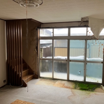 室内に苔が生えた物件…初めて見た(￣▽￣;)