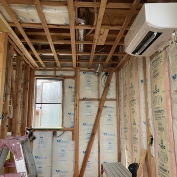 天井張りのお手伝い、見えない部分ほど大事です