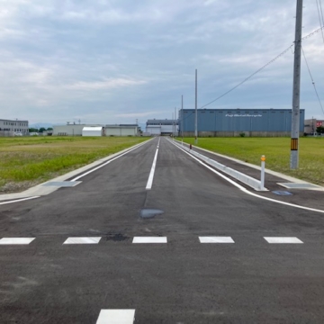 三川町にできた新しい工業団地、現地を見てきた