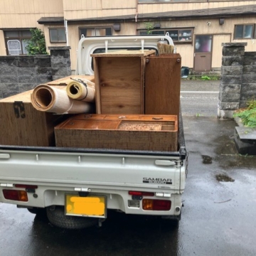 軽トラで4往復、 荷物の片づけを手伝ってきました